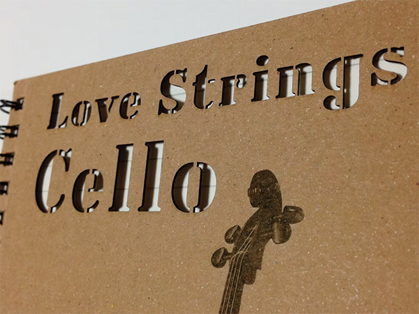 極厚ボール紙のレーザー加工