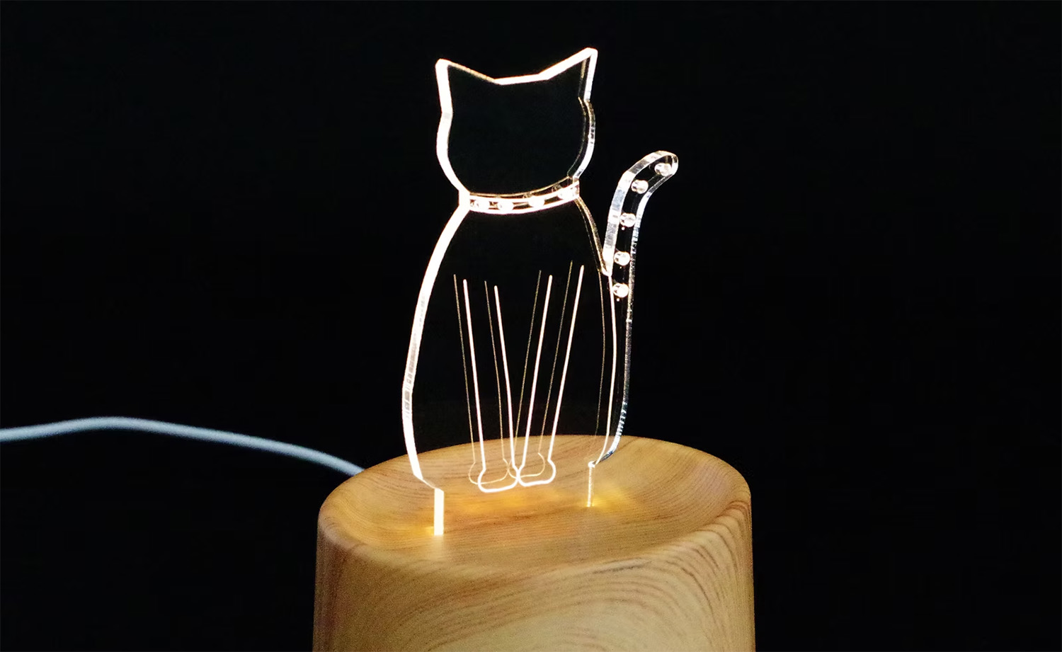 アクリル照明プレートの完成品