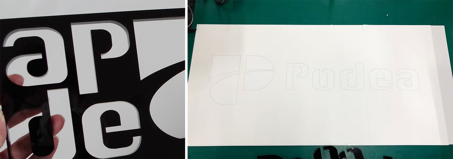 アクリル文字切断加工 2