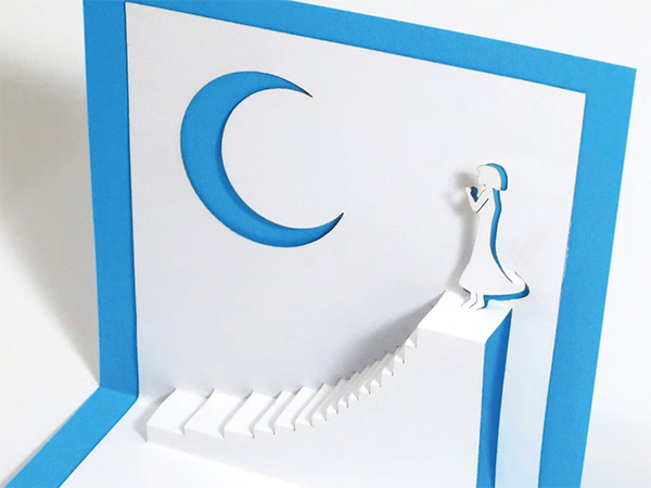 ポップアップカードの製作