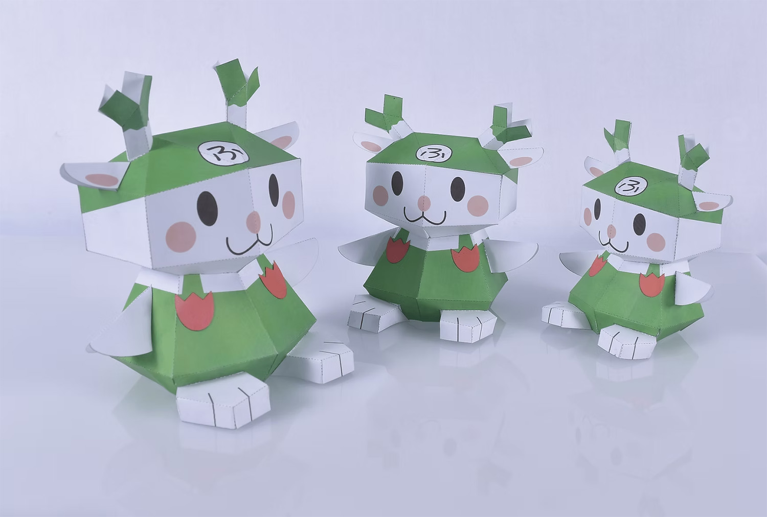 完成したペーパークラフト