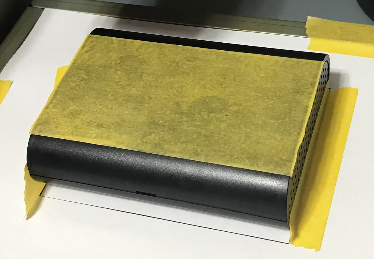 マスキングテープを貼った状態