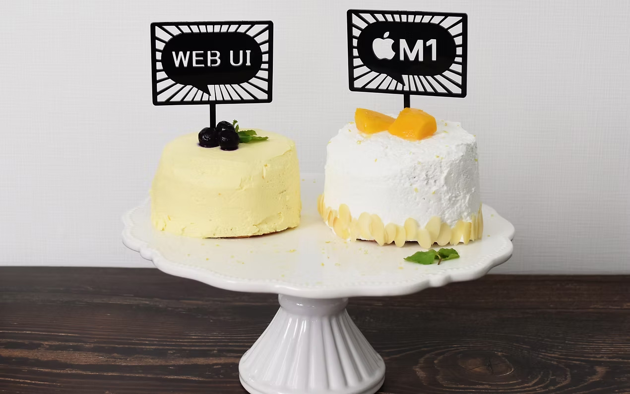 ケーキに刺した様子