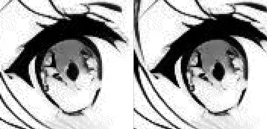 オートマチック点描機能の適用