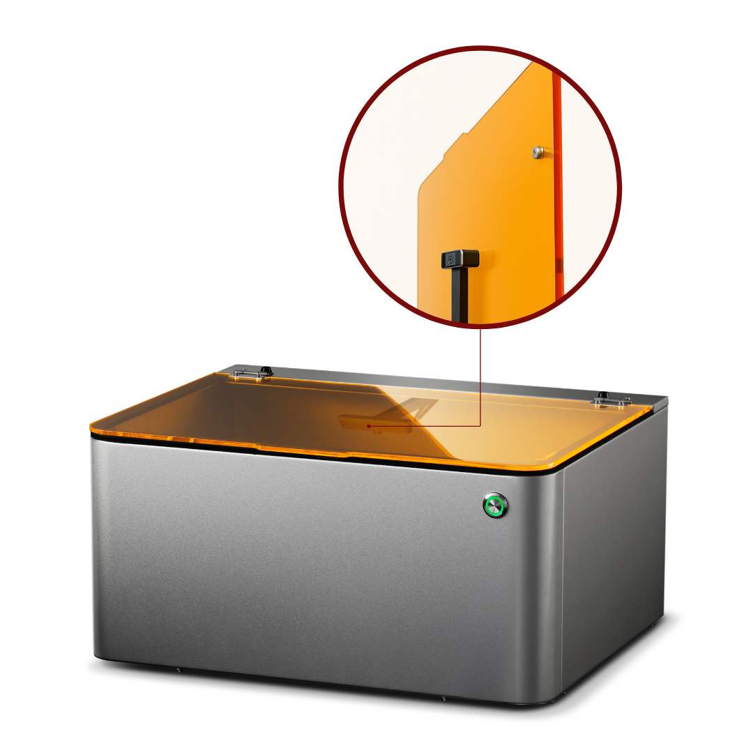 カメラで加工位置を確認している画面