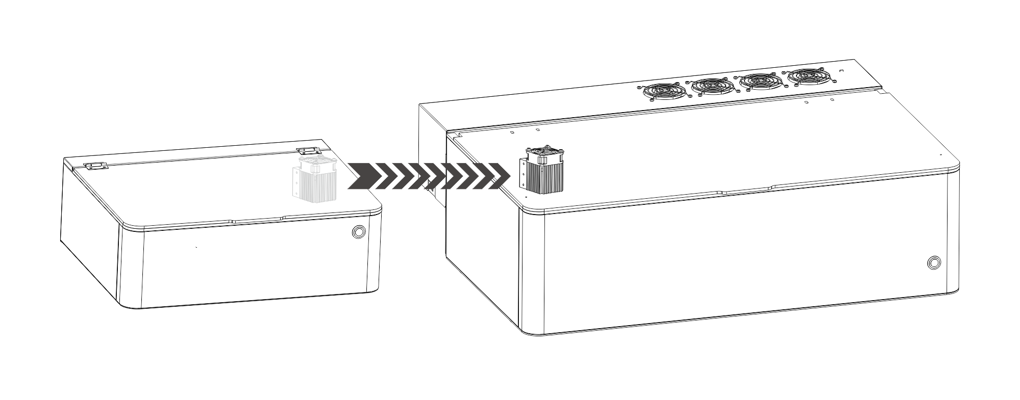 Podea-01からPodea-01Rへのアップデートイメージ